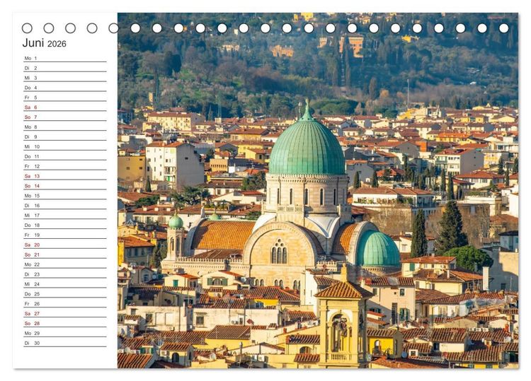 Produktbild: Florenz - Impressionen (Tischkalender 2026 DIN A5 quer), CALVENDO Monatskalender
