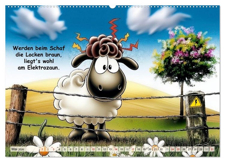 Produktbild: Bauernregeln, unsinnig und am&uuml;sant (hochwertiger Premium Wandkalender 2026 DIN A2 quer), Kunstdruck in Hochglanz