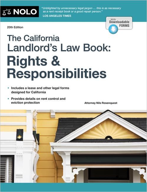 Produktbild: Rosenquest, N: California Landlord's Law Book