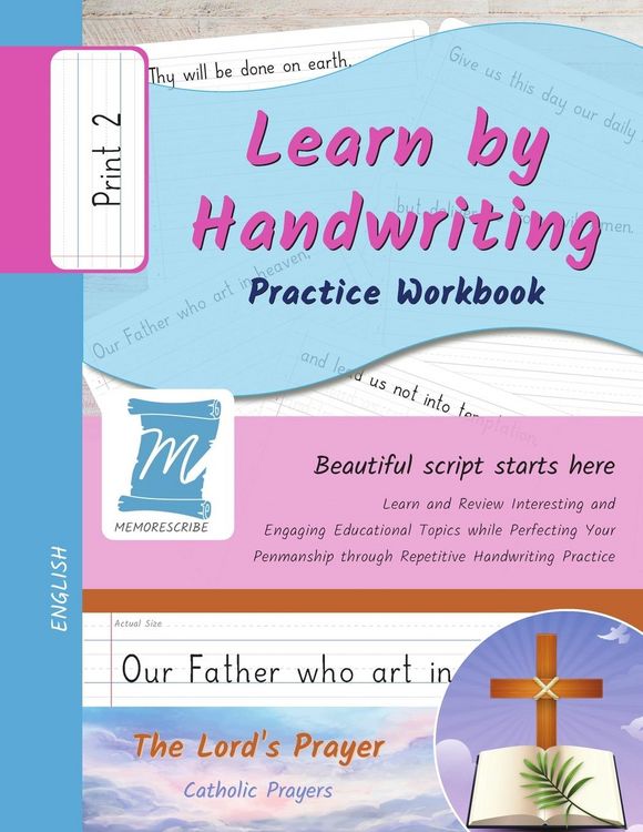 Produktbild: Handwriting Practice Workbook - The Lord's Prayer - Christian Prayers - Print, Level 2