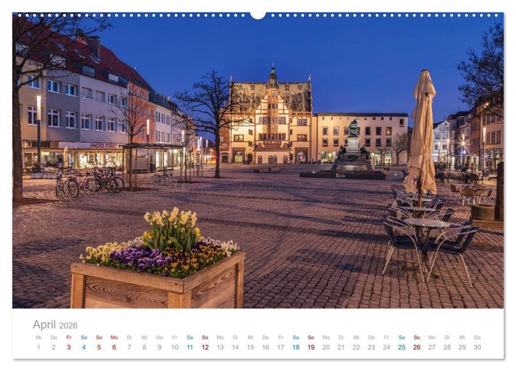 Produktbild: Schweinfurt - Stadt der Kunst und Industrie (hochwertiger Premium Wandkalender 2026 DIN A2 quer), Kunstdruck in Hochglanz