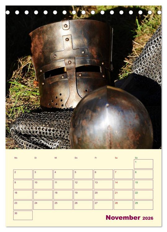 Produktbild: Spektakulum - Mittelalterliches Kalendarium (Tischkalender 2026 DIN A5 hoch), CALVENDO Monatskalender