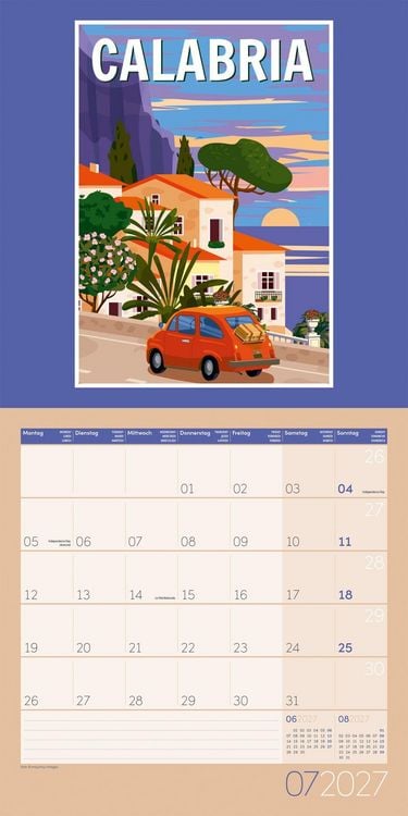 Produktbild: Vintage Voyage Kalender 2027 - 30x30 - Art12