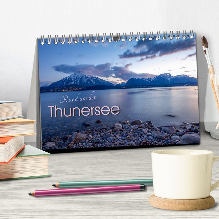 Produktbild: Rund um den Thunersee (Tischkalender 2026 DIN A5 quer), CALVENDO Monatskalender