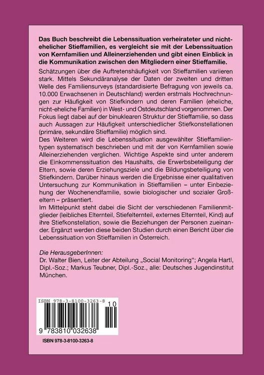Produktbild: Stieffamilien in Deutschland