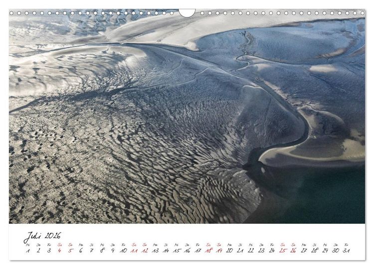Produktbild: Naturpark Wattenmeer und Helgoland (Wandkalender 2026 DIN A3 quer), CALVENDO Monatskalender