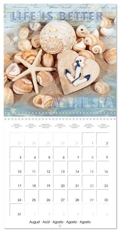 Produktbild: Life is better at the sea (Wall Calendar 2026 12 &times; 12 Inch) CALVENDO 12 Month Wall Calendar