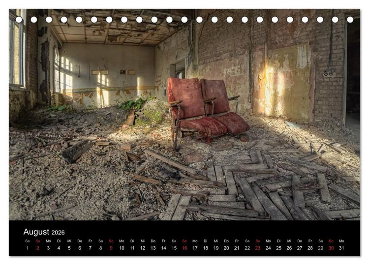 Produktbild: Verlassene Orte im Harz (Tischkalender 2026 DIN A5 quer), CALVENDO Monatskalender