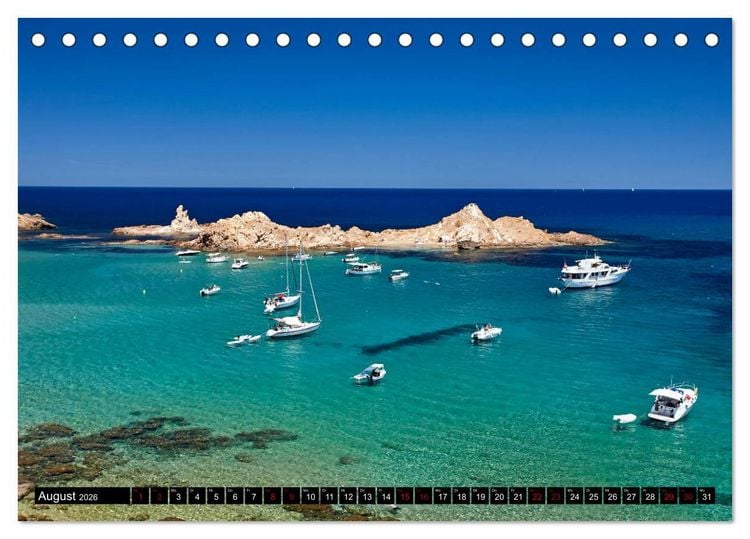 Produktbild: MENORCA - Die sanfte Perle (Tischkalender 2026 DIN A5 quer), CALVENDO Monatskalender