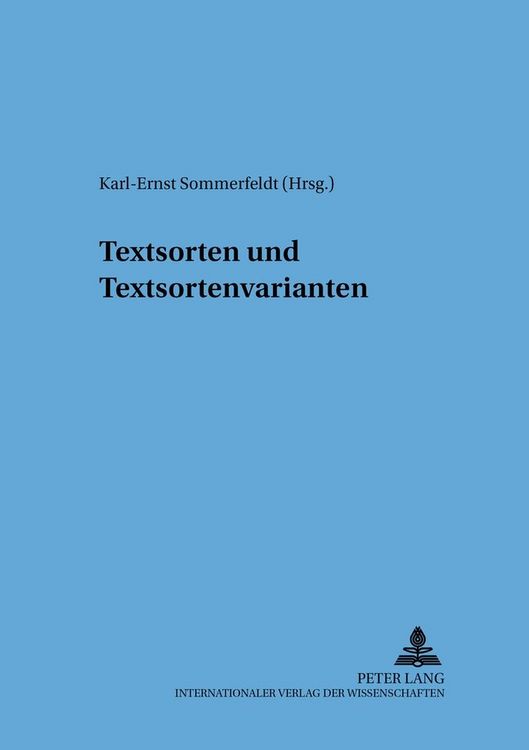 Produktbild: Textsorten und Textsortenvarianten