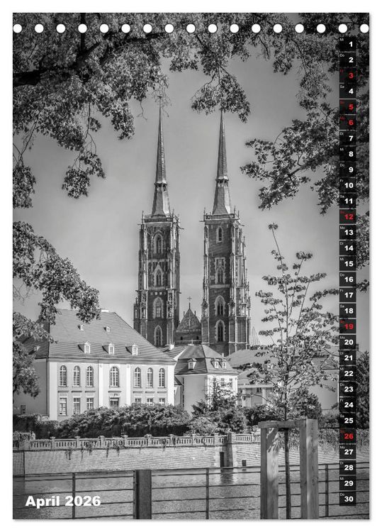 Produktbild: STADTBILDER Monochrome Momente (Tischkalender 2026 DIN A5 hoch), CALVENDO Monatskalender