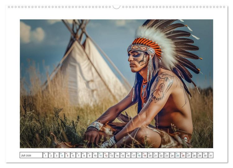 Produktbild: Indian Spirits (Wandkalender 2026 DIN A2 quer), CALVENDO Monatskalender