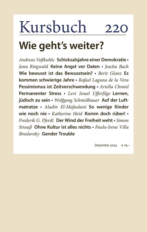 Produktbild: Kursbuch 220