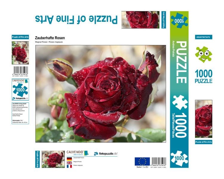 Produktbild: CALVENDO Puzzle Zauberhafte Rosen 1000 Teile Lege-Gr&ouml;&szlig;e 640 x 480 cm Foto-Puzzle Bild von Andrea Potratz