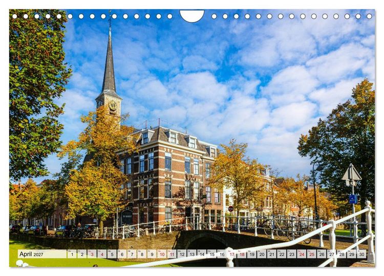 Produktbild: Ein Blick auf Delft (Wandkalender 2027 DIN A4 quer), CALVENDO Monatskalender