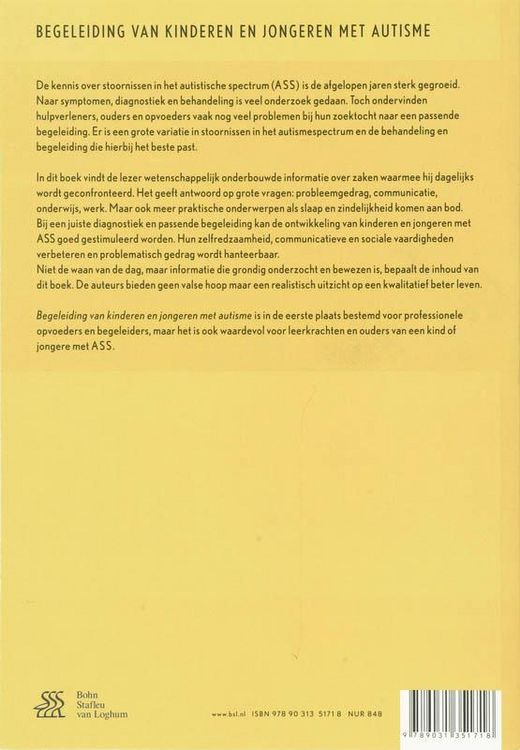 Produktbild: Begeleiding van kinderen en jongeren met autisme