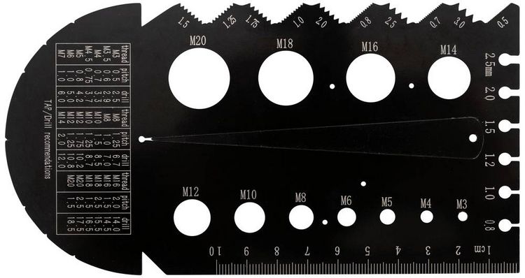 Produktbild: Dasqua 8511-0060 Schrauben- und Gewindeschablone