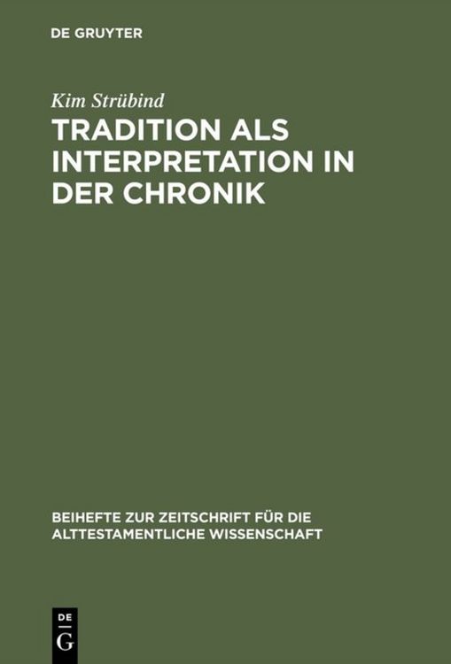 Produktbild: Tradition als Interpretation in der Chronik