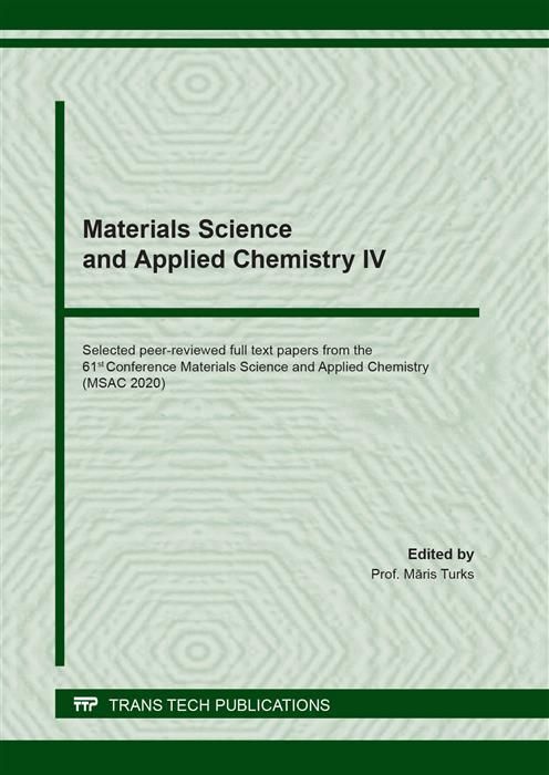 Produktbild: Materials Science and Applied Chemistry IV