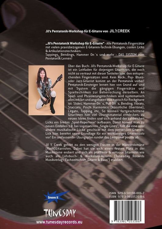 Produktbild: Jil's Pentatonik Workshop f&uuml;r E-Gitarre - mit CD+ (Audio/Video)
