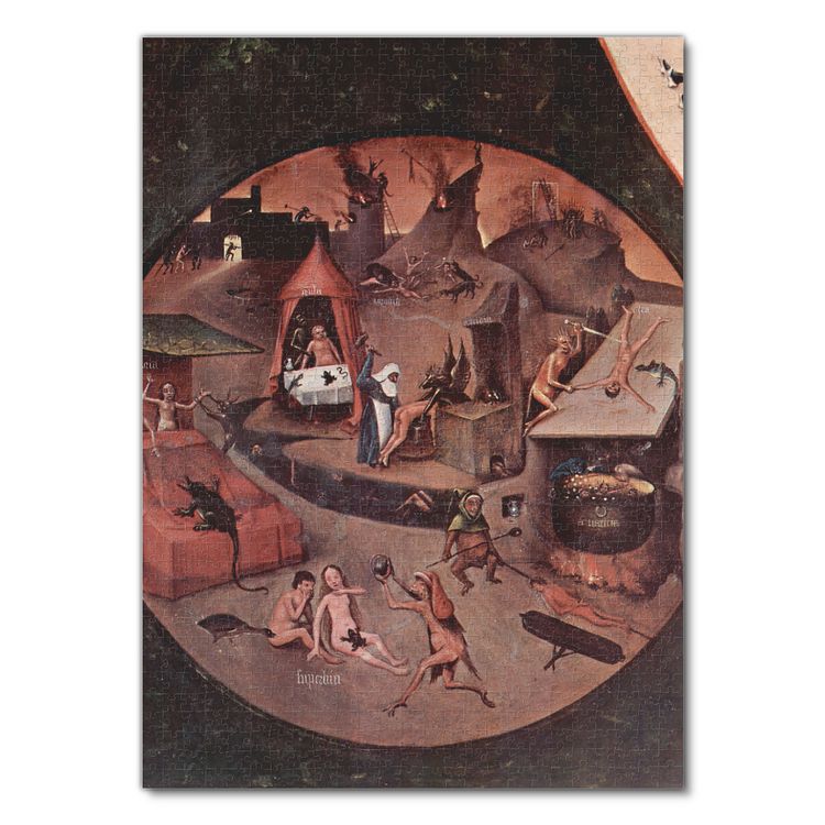 Produktbild: Lais Puzzle Hieronymus Bosch - Bestrafung der sieben Tods&uuml;nden 1000 Teile