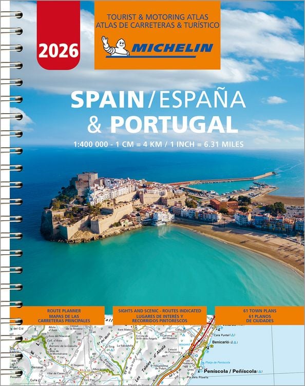 Produktbild: Michelin Stra&szlig;enatlas Spanien & Portugal mit Spiralbindung