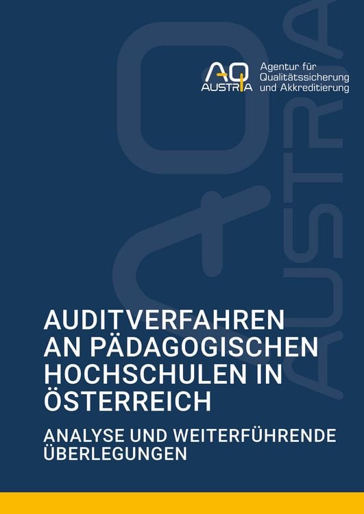 Produktbild: Auditverfahren an P&auml;dagogischen Hochschulen in &Ouml;sterreich