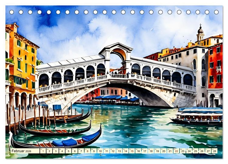 Produktbild: Italien - La dolce vita (Tischkalender 2026 DIN A5 quer), CALVENDO Monatskalender
