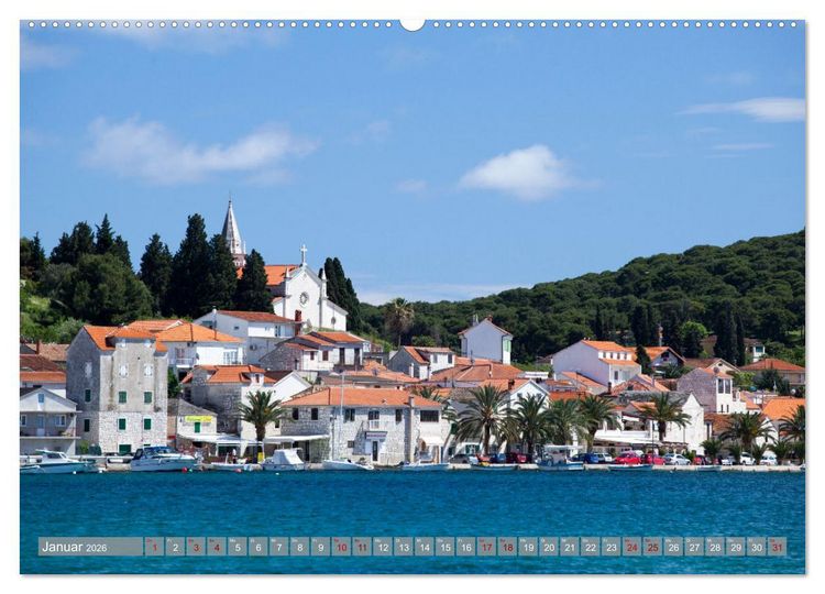 Produktbild: Dalamtinische K&uuml;ste - Momente einer Reise (hochwertiger Premium Wandkalender 2026 DIN A2 quer), Kunstdruck in Hochglanz