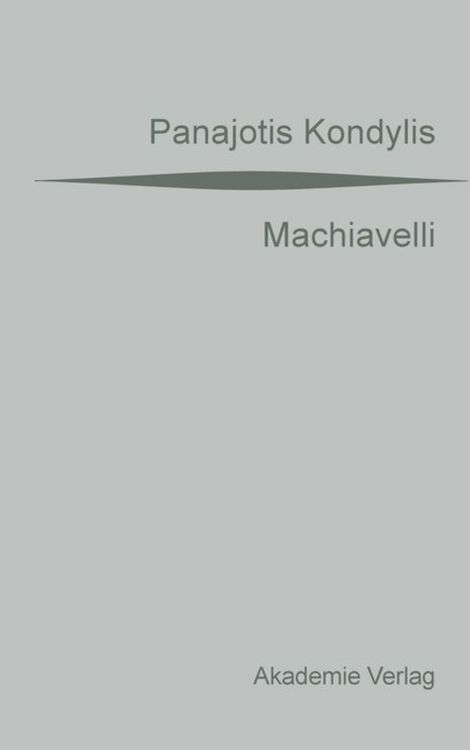 Produktbild: Machiavelli
