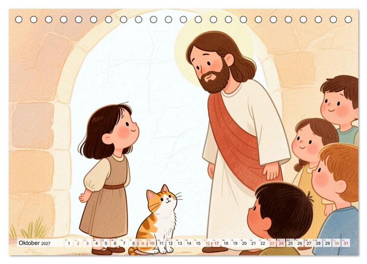 Produktbild: Luna, Minka und die Bibel (Tischkalender 2027 DIN A5 quer), CALVENDO Monatskalender