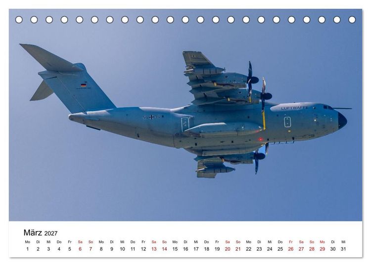 Produktbild: Milit&auml;rflieger (Tischkalender 2027 DIN A5 quer), CALVENDO Monatskalender