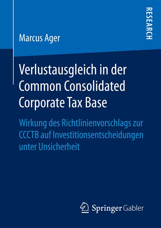 Produktbild: Verlustausgleich in der Common Consolidated Corporate Tax Base