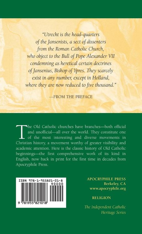 Produktbild: History of the So-Called Jansenist Church of Holland