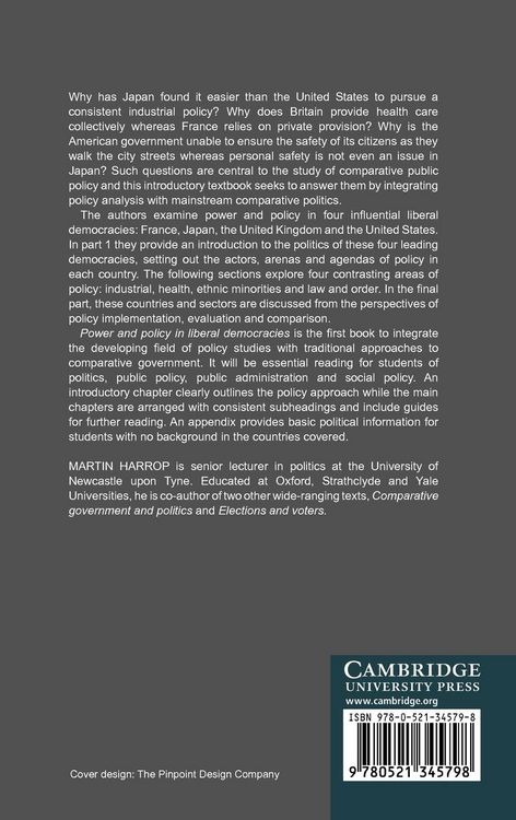 Produktbild: Power and Policy in Liberal de