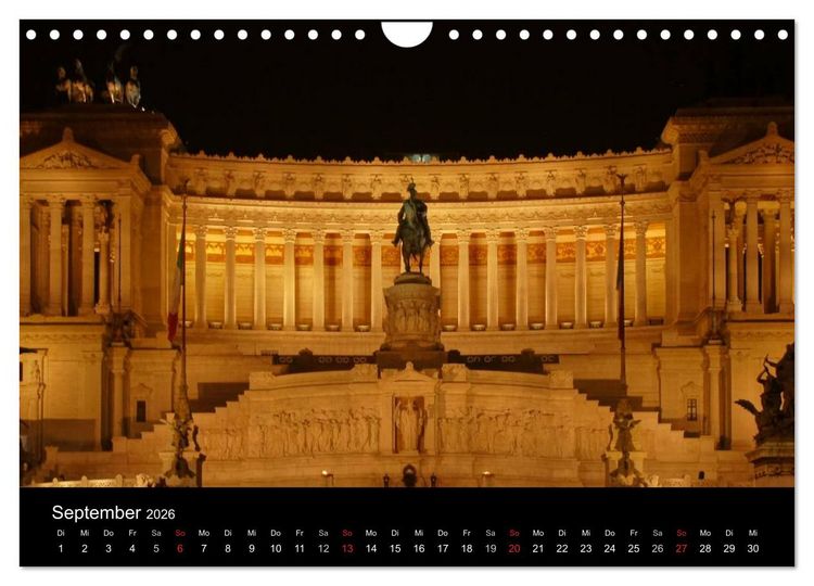 Produktbild: Vade mecum Romam - Geh mit mir nach Rom (Wandkalender 2026 DIN A4 quer), CALVENDO Monatskalender