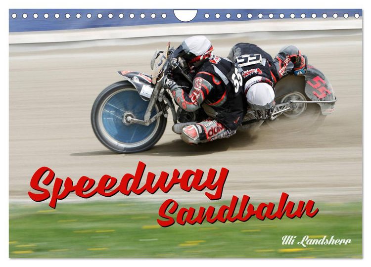 Produktbild: Speedway Sandbahn (Wandkalender 2026 DIN A4 quer), CALVENDO Monatskalender