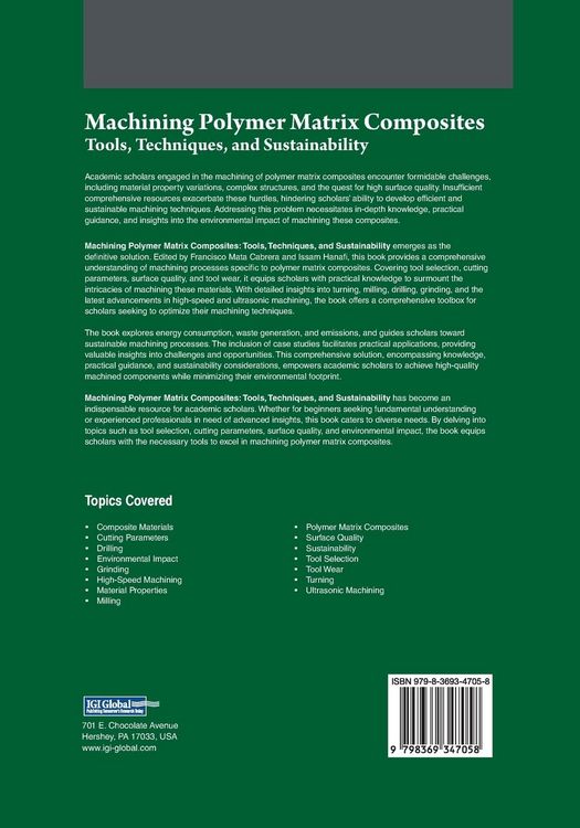 Produktbild: Machining Polymer Matrix Composites