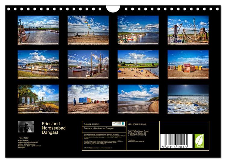 Produktbild: Friesland - Nordseebad Dangast (Wandkalender 2026 DIN A4 quer), CALVENDO Monatskalender