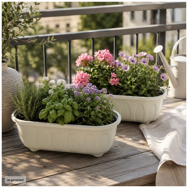Produktbild: HTI-Living Blumenkasten Nessa Pastell 2er-Set Blumenkasten Nessa Pastell 2er-Set