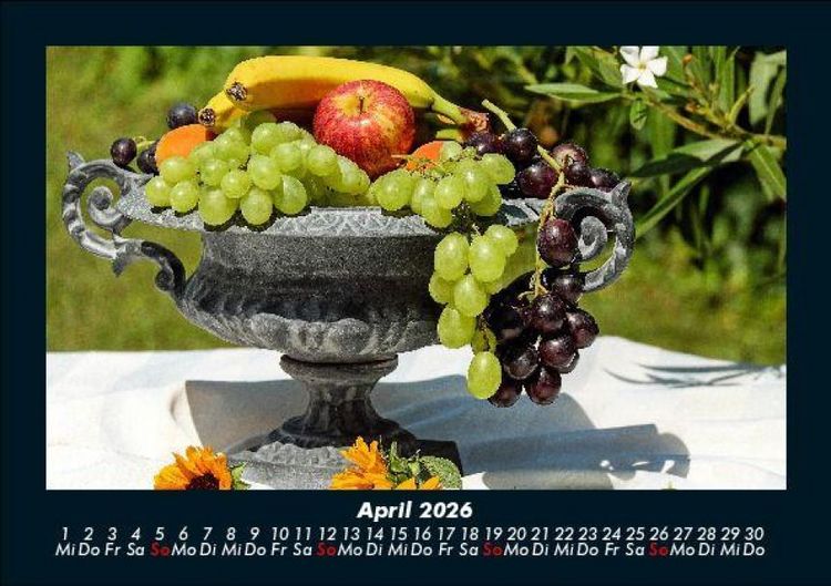 Produktbild: Obstkalender 2026 Fotokalender DIN A5