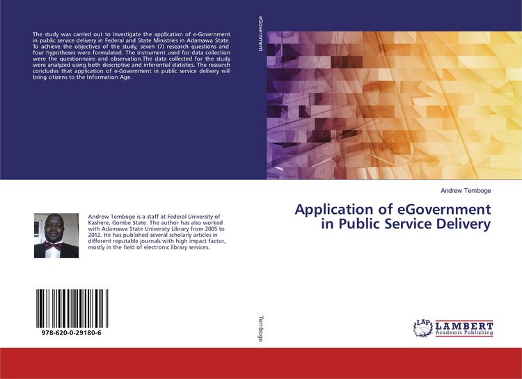 Produktbild: Application of eGovernment in Public Service Delivery