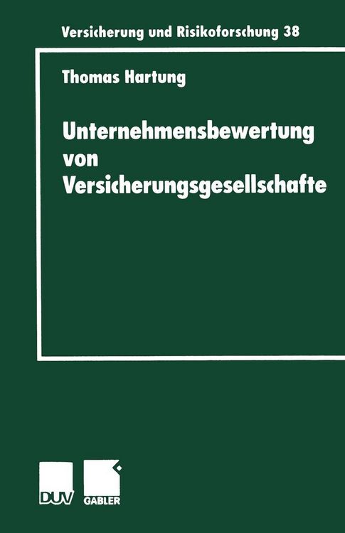Produktbild: Unternehmensbewertung von Versicherungsgesellschaften