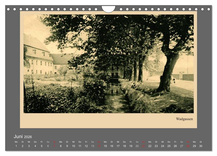 Produktbild: Saarland - vunn domols (frieher), Landkreis Saarlouis (Wandkalender 2026 DIN A4 quer), CALVENDO Monatskalender