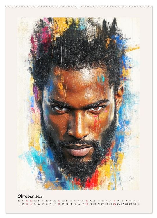 Produktbild: M&auml;nnerportraits. Gesichter der modernen Kunst (Wandkalender 2026 DIN A2 hoch), CALVENDO Monatskalender