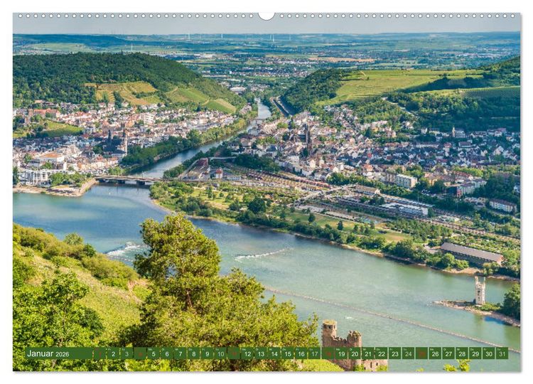 Produktbild: Kulturlandschaft Oberes Mittelrheintal I (hochwertiger Premium Wandkalender 2026 DIN A2 quer), Kunstdruck in Hochglanz