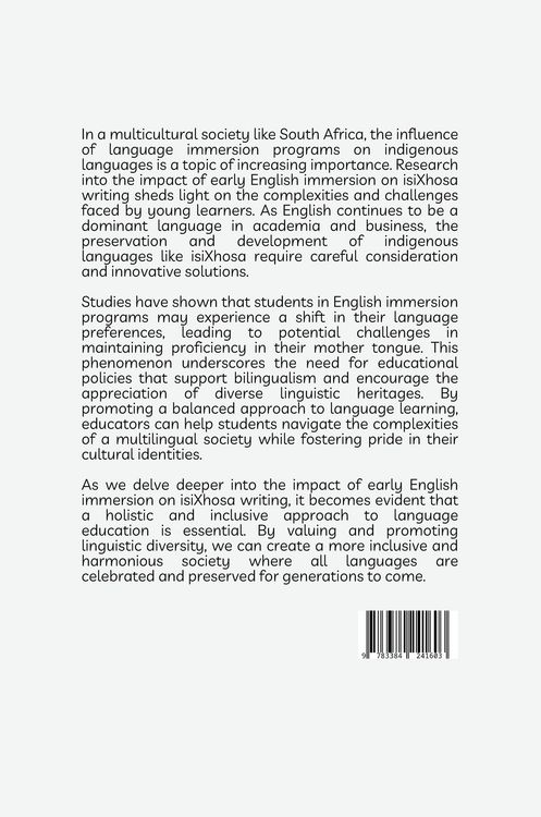 Produktbild: Lost in Transition: The Impact of Early English Immersion on isiXhosa Writing