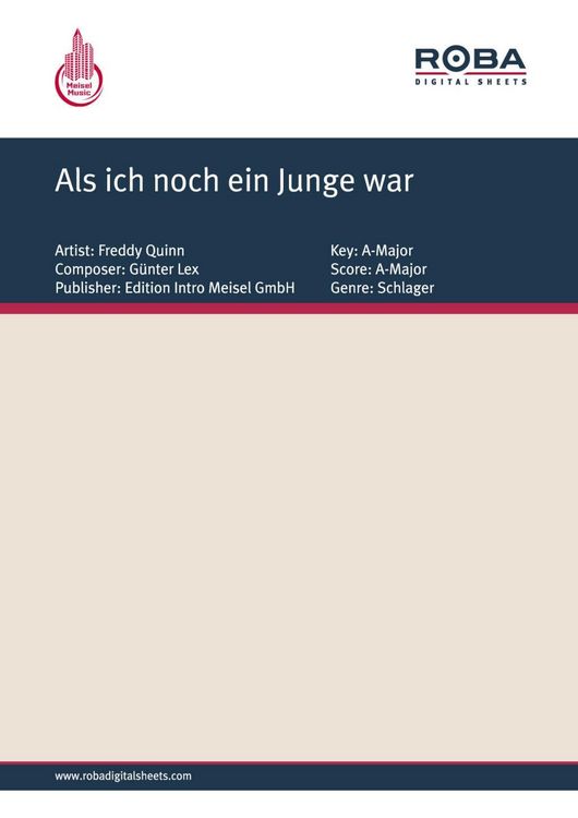 Produktbild: Als ich noch ein Junge war