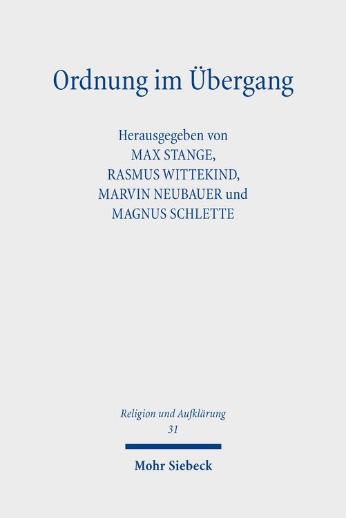 Produktbild: Ordnung im &Uuml;bergang