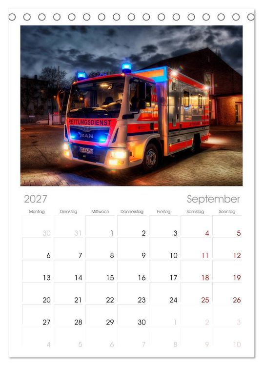 Produktbild: Tischplaner 2027 - Berufsfeuerwehr Braunschweig (A5 Tischkalender zum Aufstellen) CALVENDO
